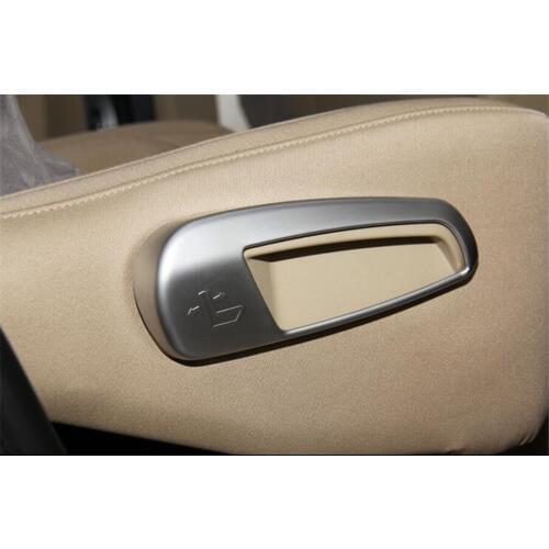 Car Interior Rear Seat Adjust Button Knob Switch Frame Trim Sticker For Ford Edge 2015 Car-covers ABS 2Pcs/set