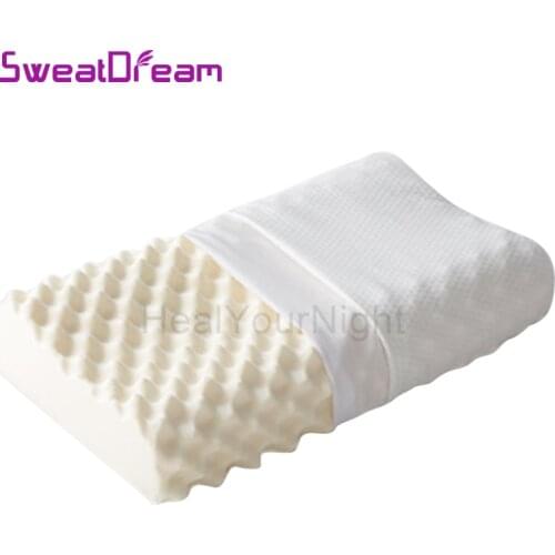 Natural Latex Pillow Sri Lanka Particles Neck Massage Pillow Antibacterial Anti-mite Pillow Orthopedic Pillow Cervical Pillow