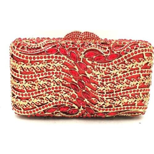 Gorgeous design clutches women evening party bag diamonds luxury crystal purses crystal clutches bridal wedding party bag