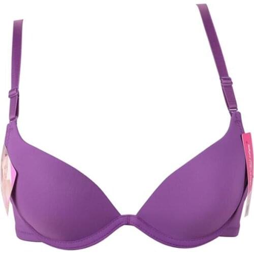 Deep U Plunge Bralette Sexy Beauty Small Chest Gather Push Up Bra Women Sexy Breathable Brassiere for Girl AB Small Cup 32 36 38