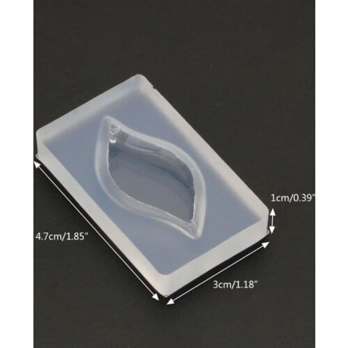 Leaf Pendant DIY Silicone Mold Resin Casing Craft Jewelry Making Tools