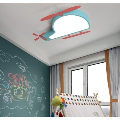Modern minimalist Led Airplane lights childrens room bedroom lights cartoon lights childlike boy baby eye protection ceilinglamp