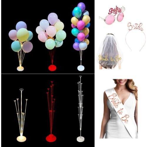 Wedding Decoration Balloons Stand Team Bride To Be Satin Sash Birthday Party Decoration Kid Adult Bachelorette Party Supplies