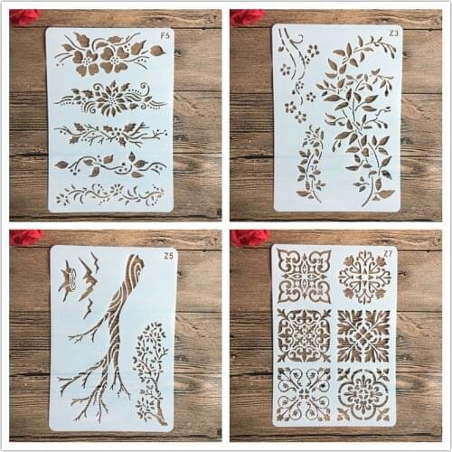 26*18cm Flowers Stencils DIY Craft Layering Stencils For Walls Painting Scrapbooking Stamping Stamp Album Decorative
