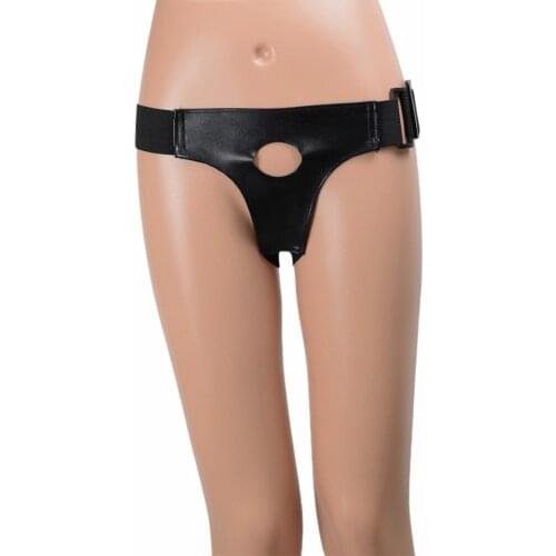 SM Womens Leather Pants Dildo Penis Lesbian Pull-on Fun Adult Toy Vibrator Vaginal Plug Anal Plug Sexy Pajamas Sex Shop