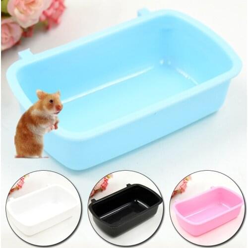 1PC Squirrel Feeding Cup For Small Pet Plastic Hook Up Food Water Bowl Pet Supplies