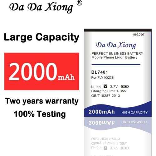 100% new 2000mAh BL7401 Li-ion Phone Battery for FLY IQ238