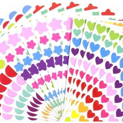 1000Pcs/Circle Stickers Doodling Travel DIY Sticker Car Motorcycle Luggage Laptop Bike Scooter Toys
