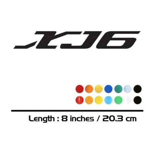 2 X New Sales motorcycle bike Fuel tank Wheels Fairing notebook Luggage helmet MOTO Sticker decals For YAMAHA XJ6