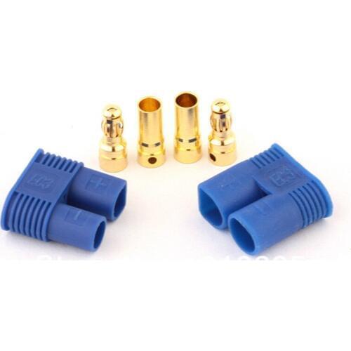 2000 Pairs/lot EC3 banana plug Female Male Bullet Connector with housing For RC Parts