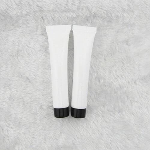 50pcs 30 ml white hose / black screw cap / BB Cream Eye Cream cream emulsion bottle / plastic packaging hose skincare