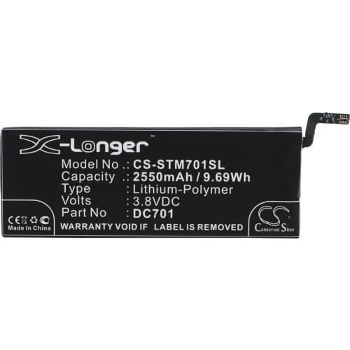 CS 2550mAh / 9.69Wh battery for Smartisan SM701, SM705, T1 DC701