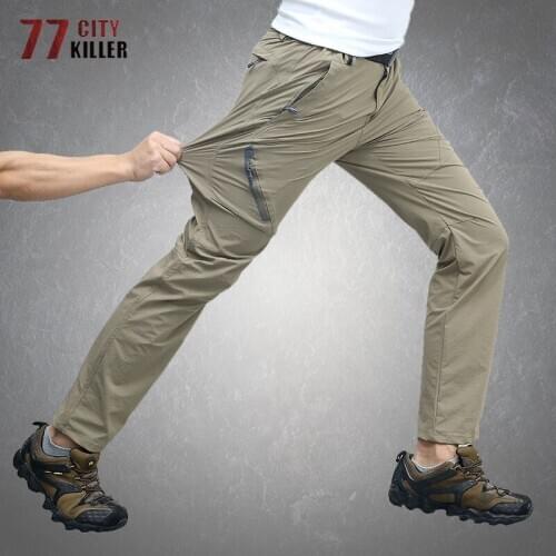 Elasticity Cargo Pants Men Quick Dry Breathable Sweatpant Trousers Male Outdoor Mountain Climbing Hiking Mens Pants Big Size 8XL