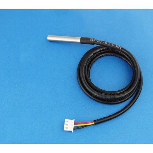 0.5M-10M 18 b20 Temperature Sensor ds18b20 Sensor 1M With Terminal HX2.54-3P Shell+Wire+Epoxy resin+Shrink Sleeve Original DS18B