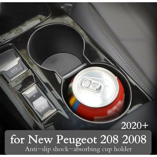 For Peugeot 2008 GT 2020 2021 Water Cup Holder Storage Clip Car Truck Drinking Bottle Organizer Door Mount Drinks Stand Bracket