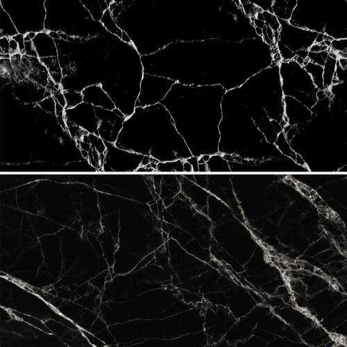 White line Black Marble Photo Studio Backgrounds 57x87cm 2sides PVC Cover Waterproof Paper Backdrops Wood Marble Wall Printing