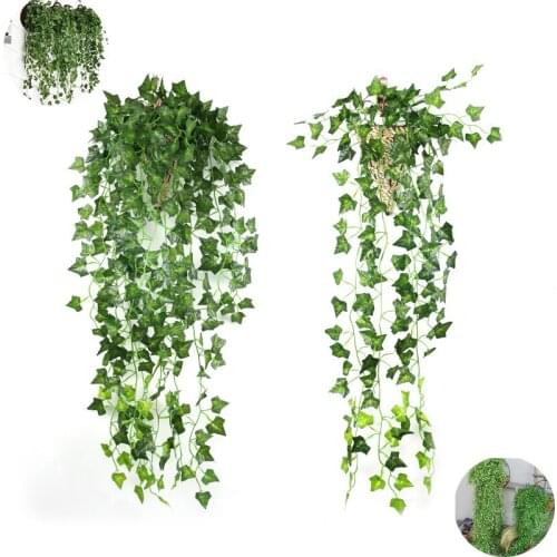 Artificial Fake Flower Vine Hanging Garland Plant Rattan Home Outdoor Garden Decor Home interior Flower Hanging Wall Decoration