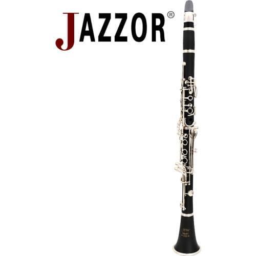 JAZZOR JYCL-E100 Clarinet 17 key professional clarinet B flat hard rubber Nickel plated Clarinet