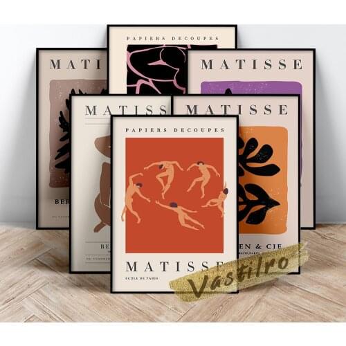 Henri Matisse Exhibition Museum Poster Abstract Expressionism Art Prints Canvas Painting Wall Stickers Living Room Home Decor