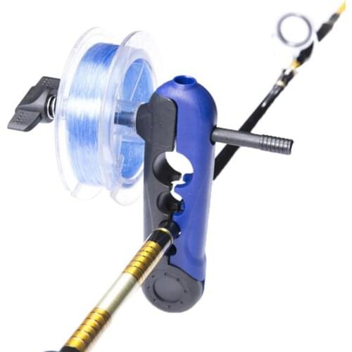 Mini Portable Fishing Rod Holder Bobbin Reel Line Spool Winder Wrapper Tool Fishing Rod Holder