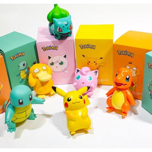 Pokemon Pikachu Hand Made Fashion Play Blind Box Animation Car Decoration Fashion Brand Gift Pokemon Figures Pokemon Toys