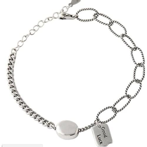 Popular LUCK Sterling Silver Bracelet Ladies Jewelry Jewelry