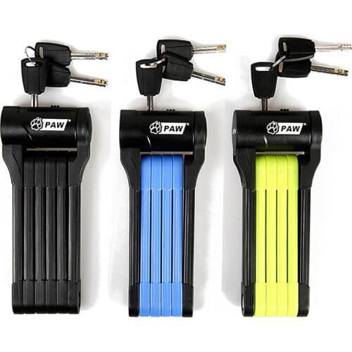 Sahoo 2017 Bike Anti Theft Chain Lock Foldable Mini Cycle Folding Lock Security Steel Cycling Bicycle Lock