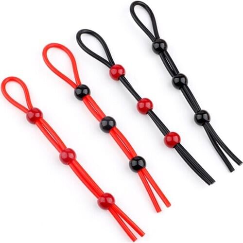 Sex Toys Adjustable Penis Ring Rope for Adults Men Silicone Ejaculation Delay Cock Scrotum Ring Male Lasting Cockring