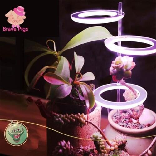 LED Grow Light Full Spectrum Phyto Grow Lamp USB Phytolamp 5V Angel Ring Indoor