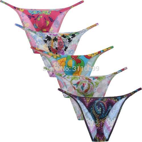 Mens Attractive Pure color Soft Smooth Pouch Ventilate Briefs Mens Bikini highlighted mankini underwear jockstrap