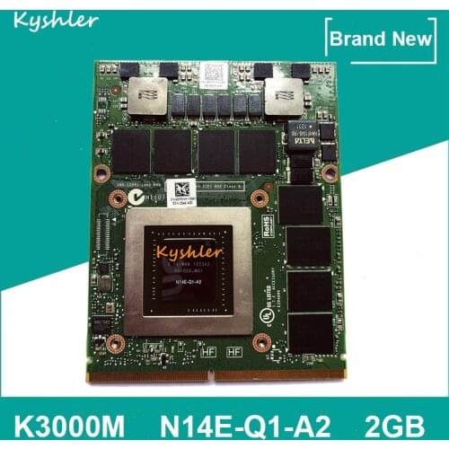Brand New K3000M K3000 GDDR5 2GB Video Graphics Card N14E-Q1-A2 For Dell M6700 M6800 HP 8760W 8770W Laptop