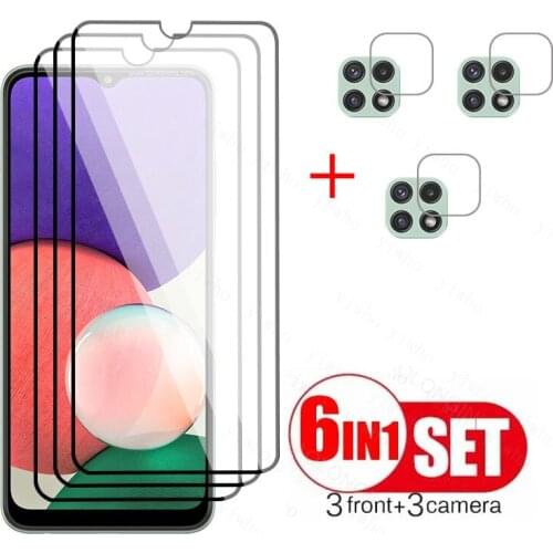 Protective Glass For Samsung Galaxy A22 5G Camera Lens Film Screen Protector on samsun A22 A 22 SM-A226B Safety empered Glass