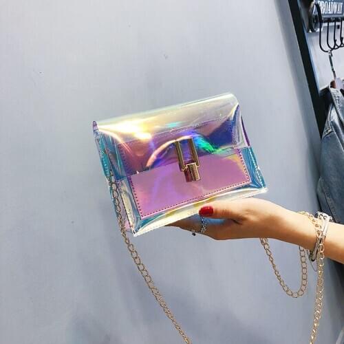 Women Shoulder Bag Fashion Laser Transparent Crossbody Bags Messenger Shoulder Beach Bag 2020 New Design Shoulder Bags handbags