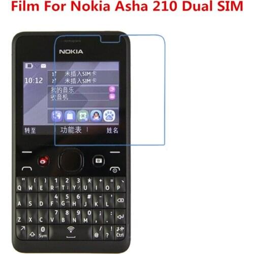1/2/5/10 Pcs Ultra Thin Clear HD LCD Screen Protector Film With Cleaning Cloth Film For Nokia Asha 210 Dual SIM