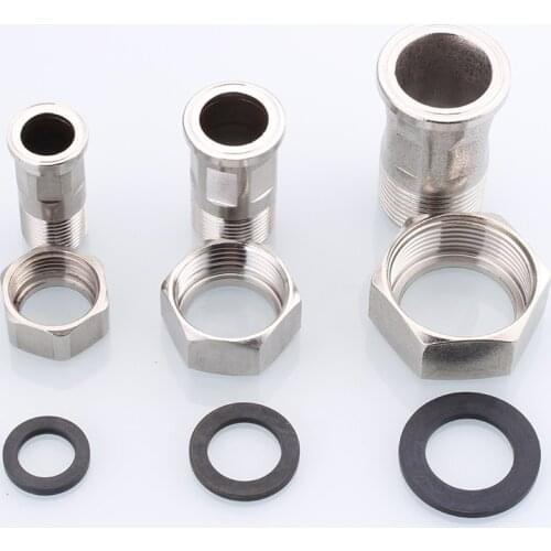 1 Pcs 1/2" 3/4" 1" Inch 201 Inner And Outer Wire Thread Stainless Steel Butt Joint Adapter Adapter Coupler Plumbing Fittings