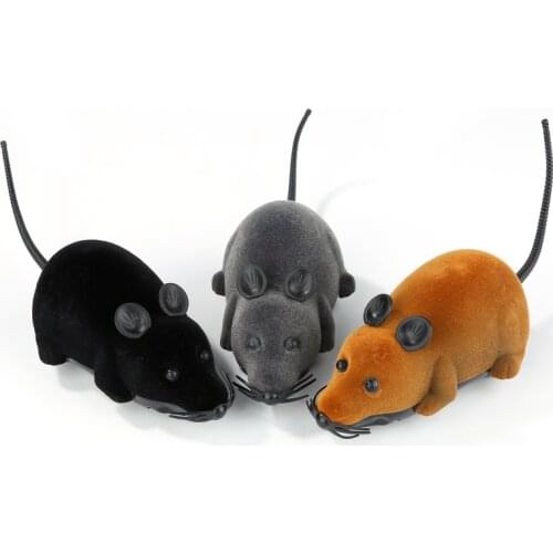 1pcs selling New Black White Funny Pet Cat mice Toy Wireless RC Gray Rat Mice Toy Remote Control mouse For Kids Toys Cat Toy NEW