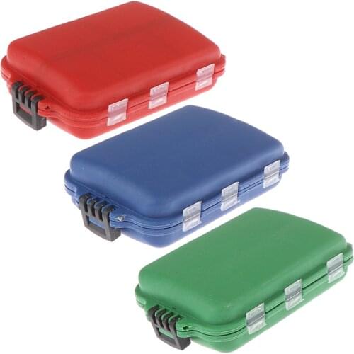 10 Compartments Mini Fishing Tackle Box Fish Lures Hooks Baits Plastic Storage Holder Square Case Pesca Fishing Accessories