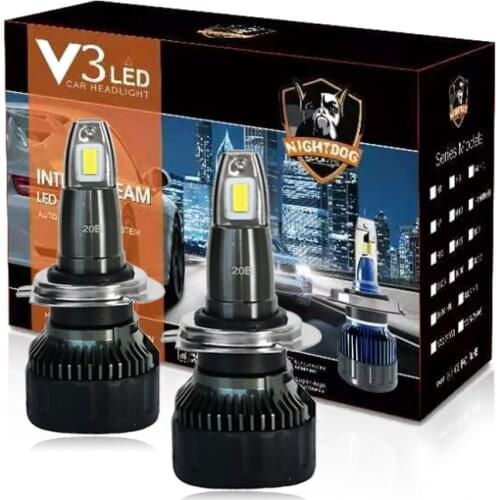 2PCS V3 Led H1 H3 H4 H7 H11 H13 9004 9005 9006 9007 881 Car Headlight Auto Fog Lamp 35W 3500LM Automobile Bulb White 6000K