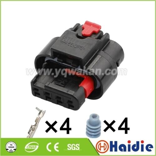 Free shipping 2sets 4pin electric wiring electric housing plug wire harness waterproof connector 1-1456426-1
