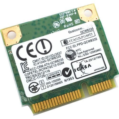 SSEA Wholesale New WIFI BT Bluetooth 3.0 QCWB335 802.11n 05GC50 Wireless WiFi Card For Dell Inspiron 15-3542 150Mbps