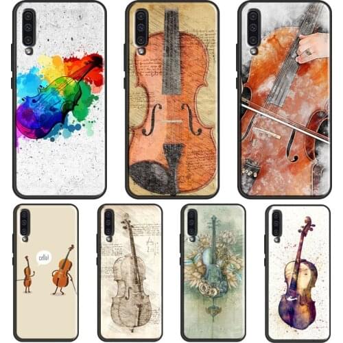 Cello Violin Art Case For Samsung A51 A71 A41 A31 A11 A21S A20e A40 A50 A70 A02S A12 A32 A42 A52 A72 Coque