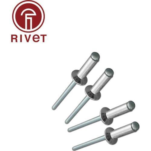 DIN15977 M4 M4.8 Aluminum Steel Blind Rivet Countersunk Head Pop Rivet Open Type Blind Rivet Multi Size 100/500 Pcs