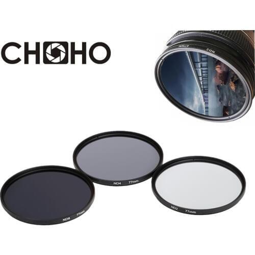 ND Filter Neutral Density ND2 ND4 ND8 Filtors 49MM 52MM 55MM 58MM 62MM 67MM 72MM 77MM Photography for Canon Nikon Sony Camera