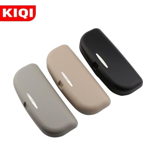 KIQI Car Glasses Box Sunglasses Holder Case for Renault Espace Twingo Clio ZOE Kwid SYMBIOZ ARKANA Duster EZ-PRO Lodgy Alpine
