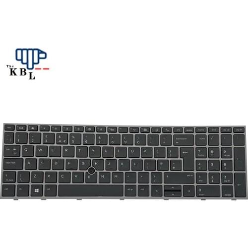 New UK Language For HP Zbook 15 G5 17 G5 Black Backlight Laptop Keyboard HPM17H66GBJ920 PNL12765-032 1E605