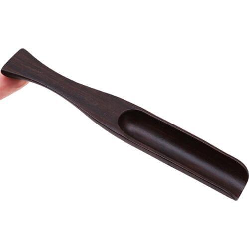 Creative Retro Chinese Wooden Tea Spoon Ebony Redwood Handmade Solid Wood Tea Spoon Tea Shovel Kung Fu Tea Set Accessories