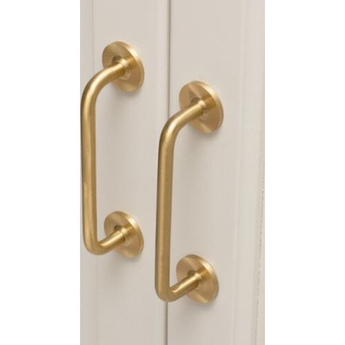 Brass Handle Cabinet Handle Drawer Pulls Kitchen Handle Gold Knob Pull for Furniture Hardware Cupboard Handles