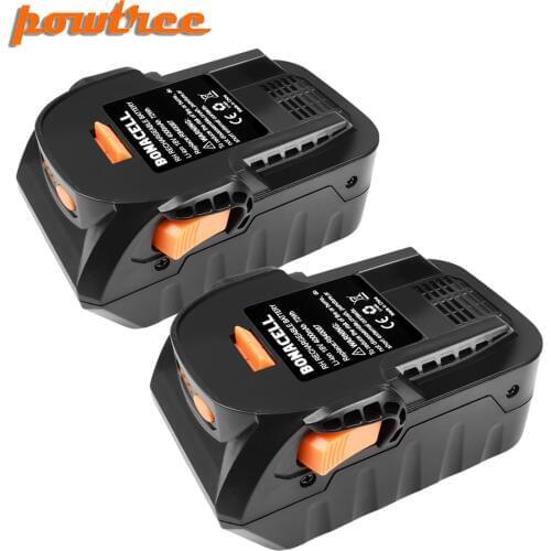 Powtree 4000mAh 18V Li-ion For RIDGID R840083 R840085 R840086 R840087 Rechargeable Power Tool Battery Series AEG Series L30