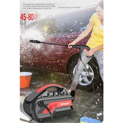 High Pressure Car Washer Household 220V High Power Portable Cleaner Fully Automatic Car Brushing Pump Water Gun