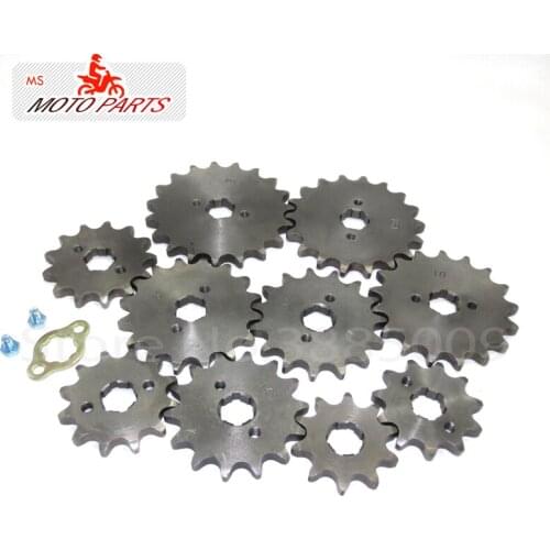 Front Engine Sprocket 520# 10T-20Teeth 20mm For 520Chain With Retainer Plate Locker Motorcycle 200-250cc Dirt Bike ATV Sprocket